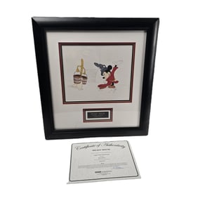 A Jason Peltz Sorcerer's Apprentice Framed Color Drawing.