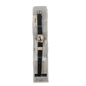 A Gold toned Sorcerer Mickey Watch.