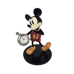 A Timely Classic Mickey Mouse Clock Figurine