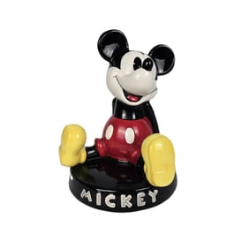 A Small Porcelain Mickey Mouse Bank..