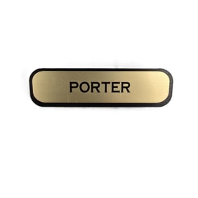 An Official Hogsmeade Porter Badge.