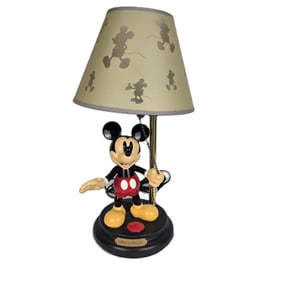 A Mickey Mouse Animated Talking Lamp (Green Shade)
