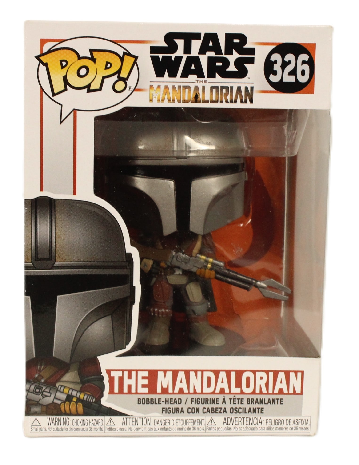 A The Mandolorian #326 Funko Pop.: This is an excellent condition Funko Pop based on the hit Disney Plus show of the same name.
