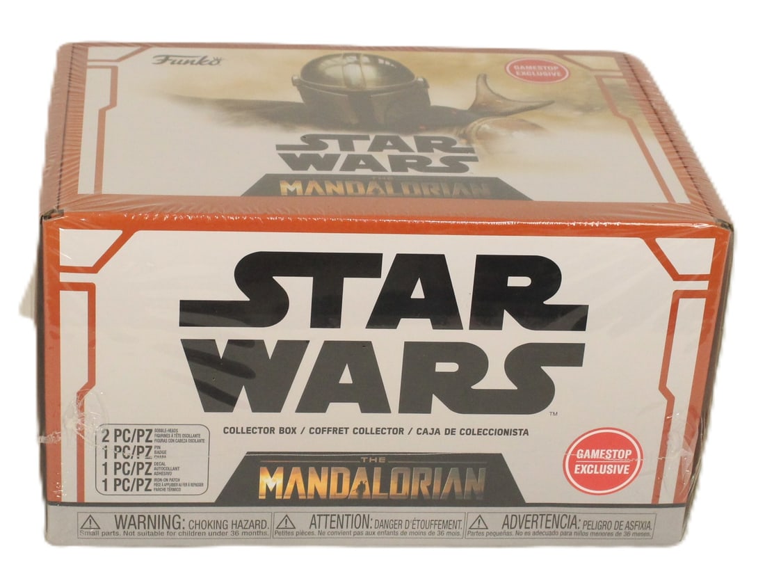 A Sealed Gamestop Exclusive Star Wars The Mandolorian Mystery Collector Box. (1 of 3)