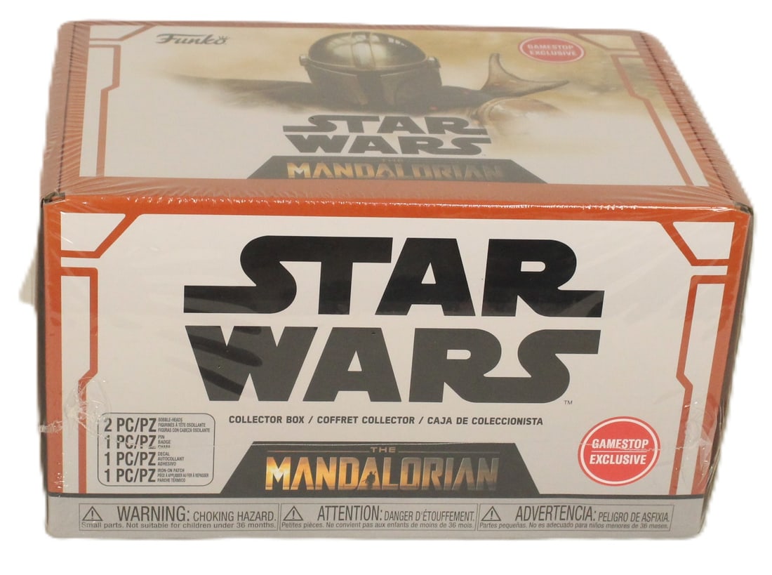 A Sealed Gamestop Exclusive Star Wars The Mandolorian Mystery Collector Box. (1 of 3)
