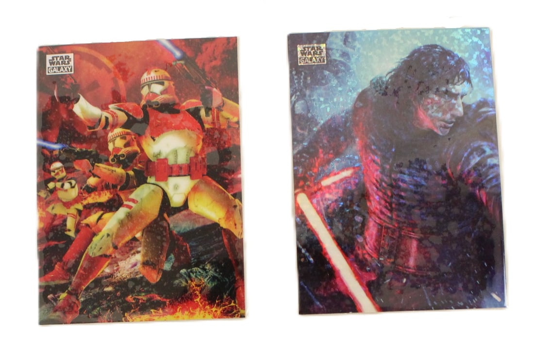 A Set of (2) 2024 Topps Chrome Star Wars Galaxy Trading Cards. (1 of 2)