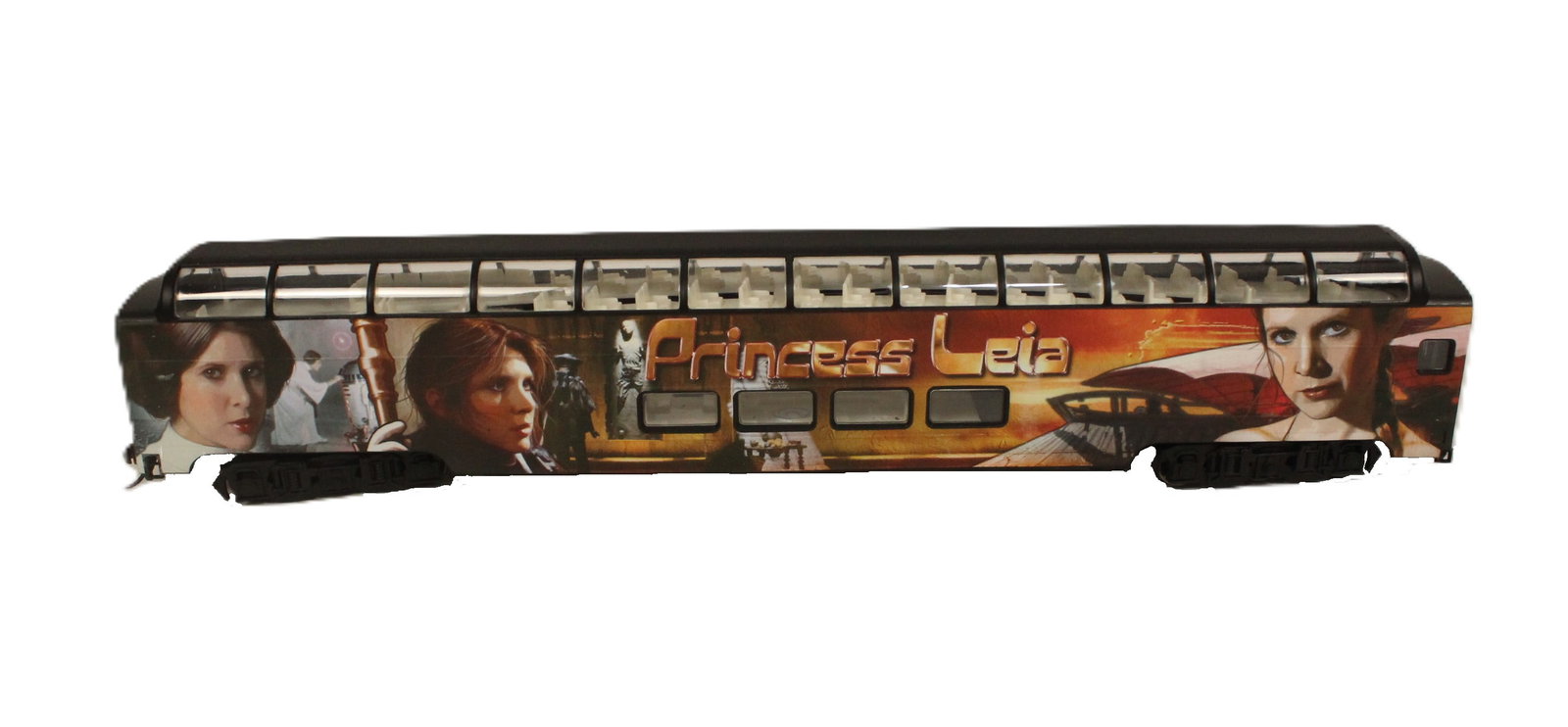 A Princess Leia Organa Dome Passenger Train Car.: (Bradford Exchange, 2014) This is a "Princess Leia Organa" Dome Car which is part of the Star Wars Express Hawthorne village set. It is in new, unused condition.