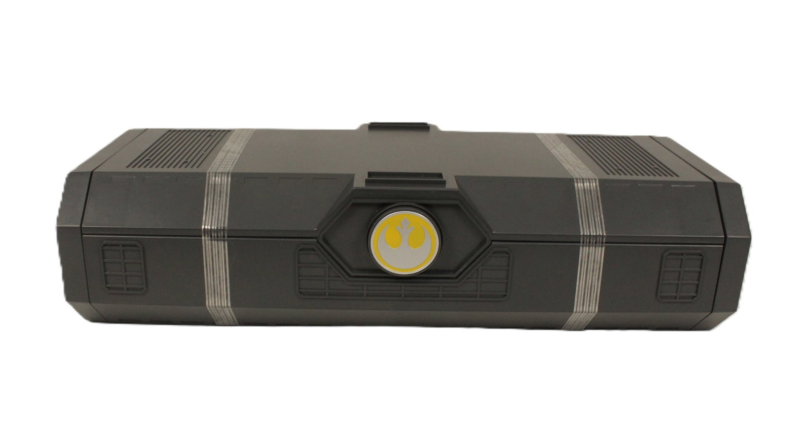 A Rey Skywalker Legacy Lightsaber Hilt in Case. (1 of 4)