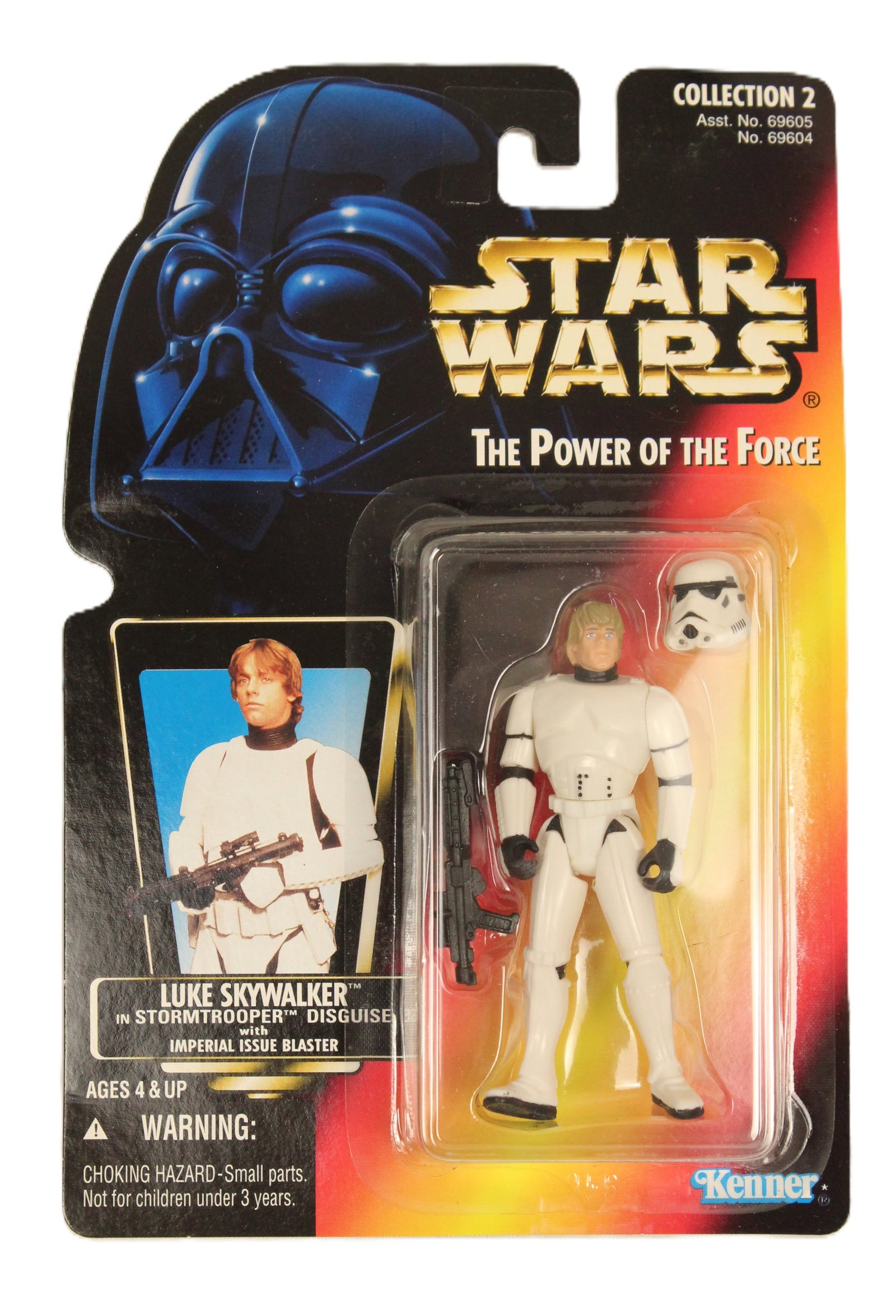 1996 Power of the Force Luke Skywalker Stormtrooper Red Card Action Figure. (1 of 2)