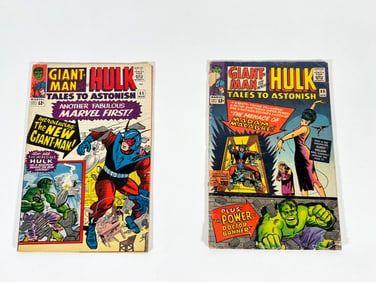 Lot of two Giant-Man and the Incredible Hulk: Tales to Astonish by Marvel