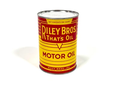 NOS 1950s Riley Brothers that’s oil motor oil 1 quart can.
