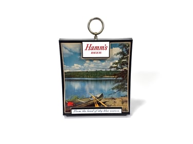 1960s Hamm’s Beer from the land of sky blue Waters three dimensional tavern sign.