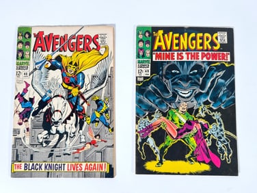 Lot of two 1968 "The Avengers" comics by Marvel