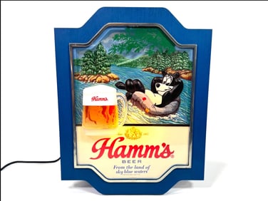 Vintage Hamm’s Beer light up Tavern sign.