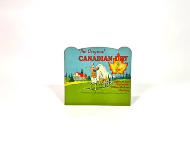 1920s Canadian Dry Soda golf motif  cardboard store display sign.