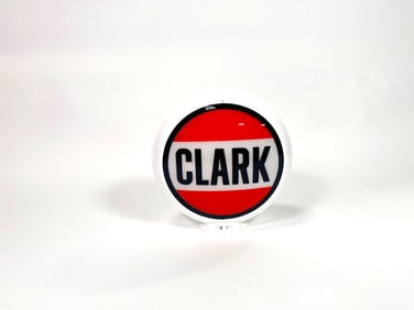 1950s Clark Oil gas pump globe in a Capcolite body.