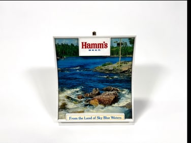 1960s Hamm’s Beet from the land of sky blue Waters three dimensional tavern sign.