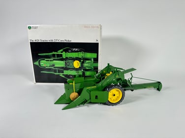 John Deere Precision Classics 4020 Tractor with 237 Corn Picker by Ertl with box
