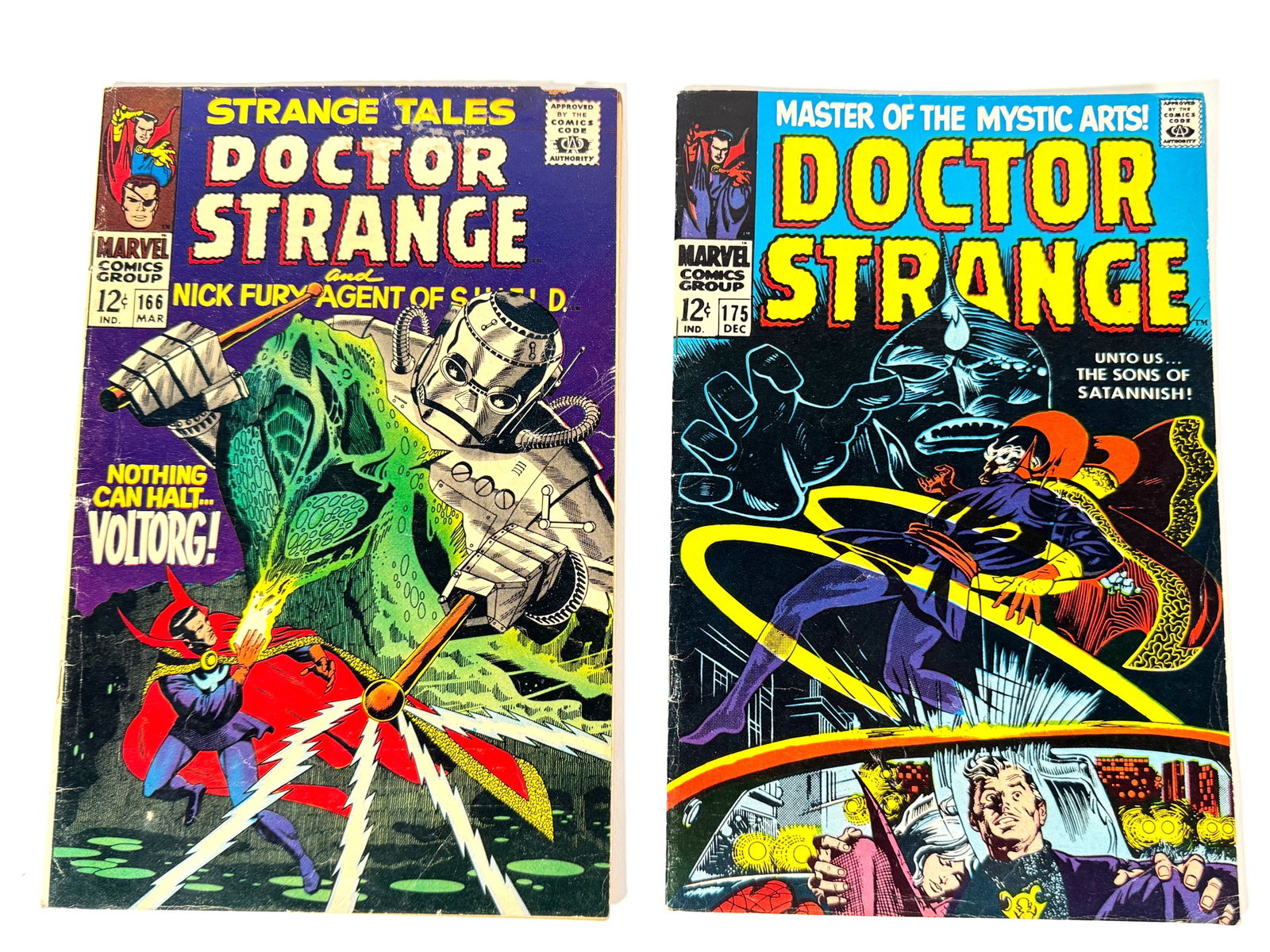 Lot of two 1968 Doctor Strange comics by Marvel (1 of 2)