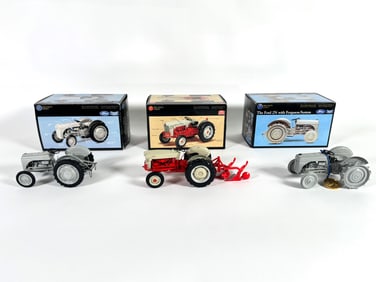 Lot of three Ford Precision Series tractors by Ertl with boxes