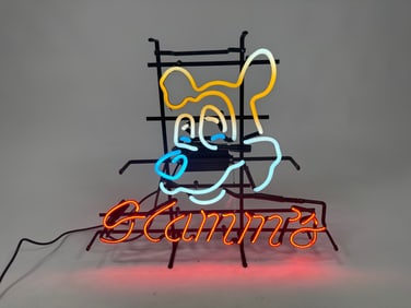 Newer Hamm’s Beet bear head logo, Neon Tavern sign.