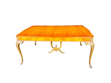 Antique Louis XV style table with harp base.