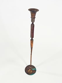 Hessel studios "The Cook" copper candle stick.