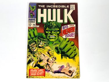 1968 The Incredible Hulk Big Premiere Issue! comic by Marvel.