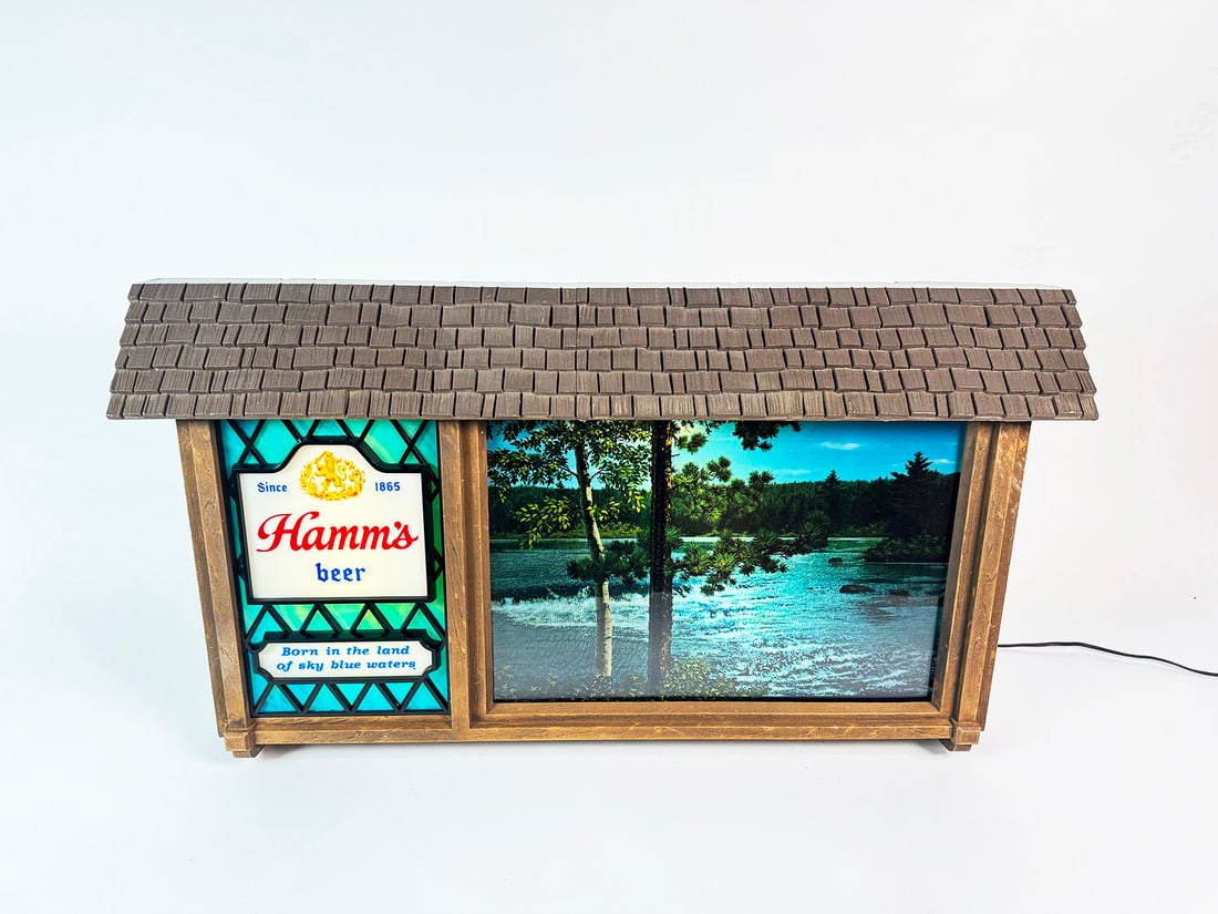 1950s Hamm's Beer Scene-O-Rama animated motion tavern sign. (1 of 2)