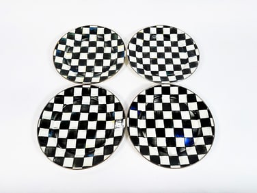 Lot of four MacKenzie-Childs chargers/plates.