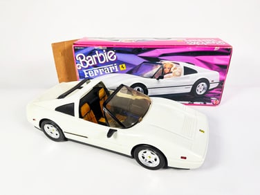 Vintage 1986 Barbie Ferrari car by Mattel.