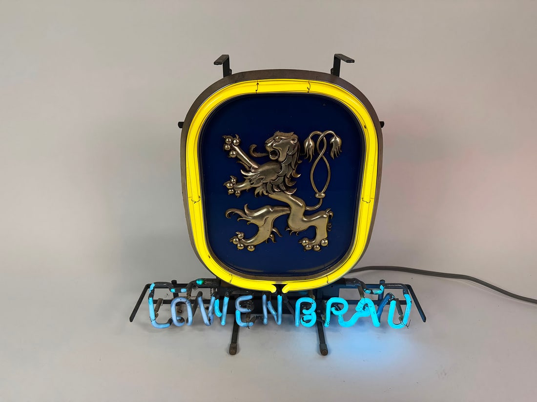 Circa 1970s Lowenbrau neon tavern sign. (1 of 1)