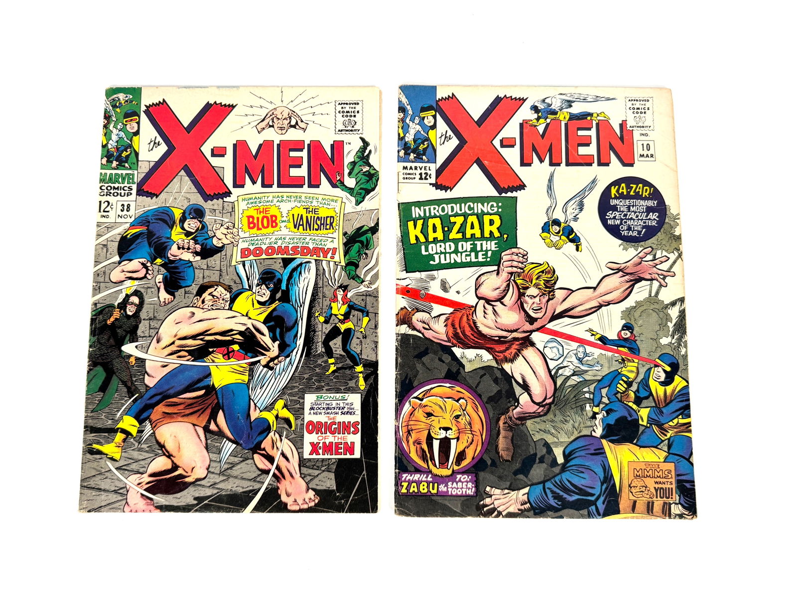 Lot of two 1965/67 X-Men comics by Marvel. (1 of 2)