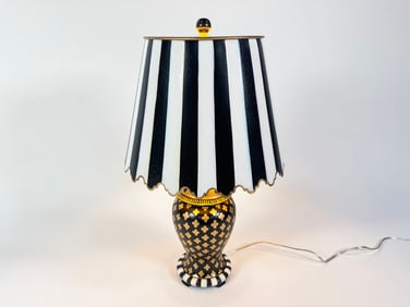 MacKenzie-Childs Quatrefoil table lamp.