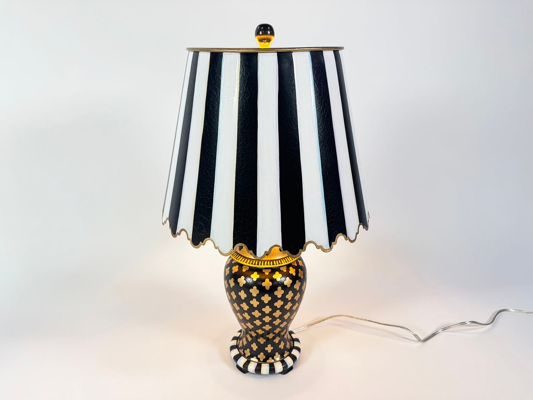 MacKenzie-Childs Quatrefoil table lamp. (1 of 5)