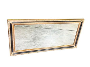 Large ornamental wood framed decorative mirror.