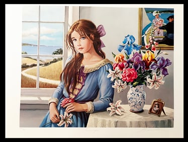 "Seascapes" by Pati Bannister 1990- Signed & Numbered Lithograph. 308 of 485.