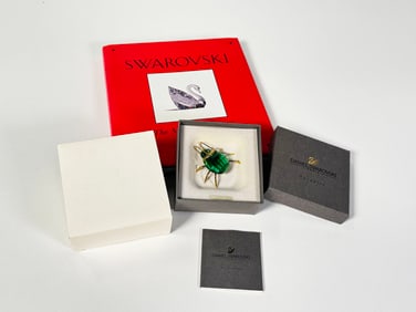 Swarovski Paradise Series Emerald Beetle Brooch with Swarovski Crystal book.