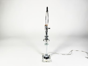Nice quality crystal glass table lamp.