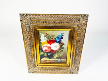 Original Flowers Oil painting by anonymous.