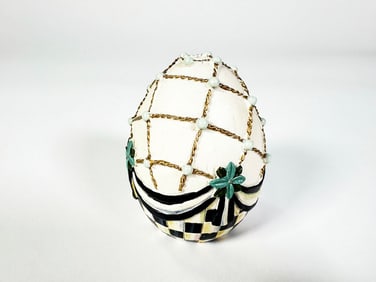 MacKenzie-Childs small version Coronation Egg figurine.