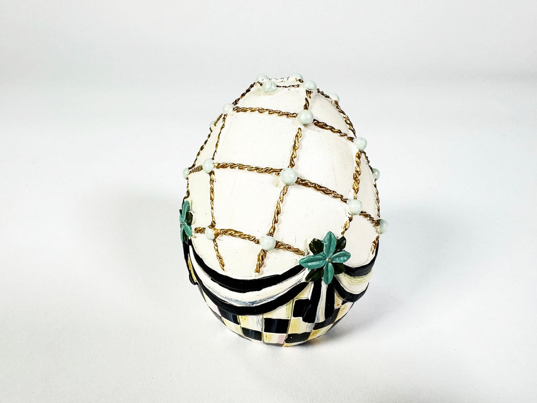 MacKenzie-Childs small version Coronation Egg figurine. (1 of 3)