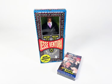 Jesse Ventura Man of Action doll still in the Box.