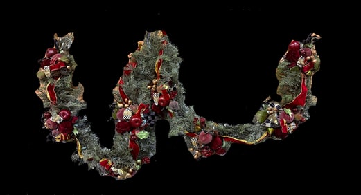Authentic Mackenzie-Childs Christmas Garland.