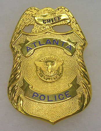 964: VINTAGE ATLANTA GEORGIA POLICE BADGE CHIEF