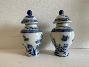 Pair Of Classical blue and white vase made in Germany