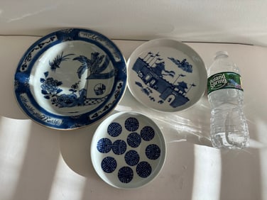 Set Of 3 Chinese Porcelain Plates China