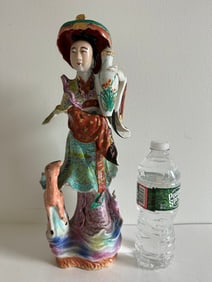 Chinese Famille Rose Porcelain Sculpture