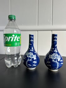 Pair Of Chinese Blue And White Vases