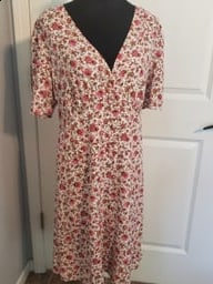 Old Navy Button-down Floral Dress, Size Large, Tall